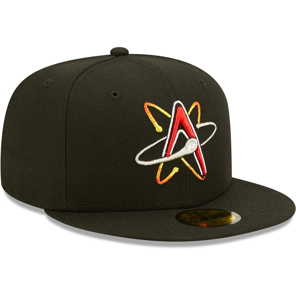 Men's New Era Black Albuquerque Isotopes Authentic Collection 59FIFTY Fitted Hat