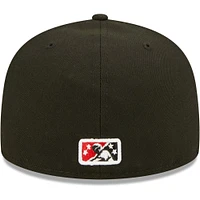 Men's New Era Black Albuquerque Isotopes Authentic Collection 59FIFTY Fitted Hat