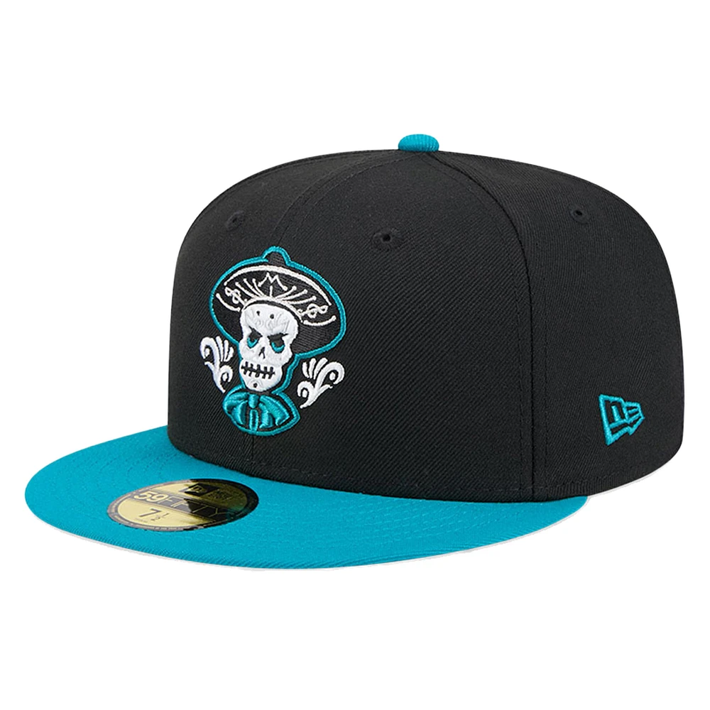 Men's New Era Black Albuquerque Isotopes Copa de la Diversión 59FIFTY Fitted Hat