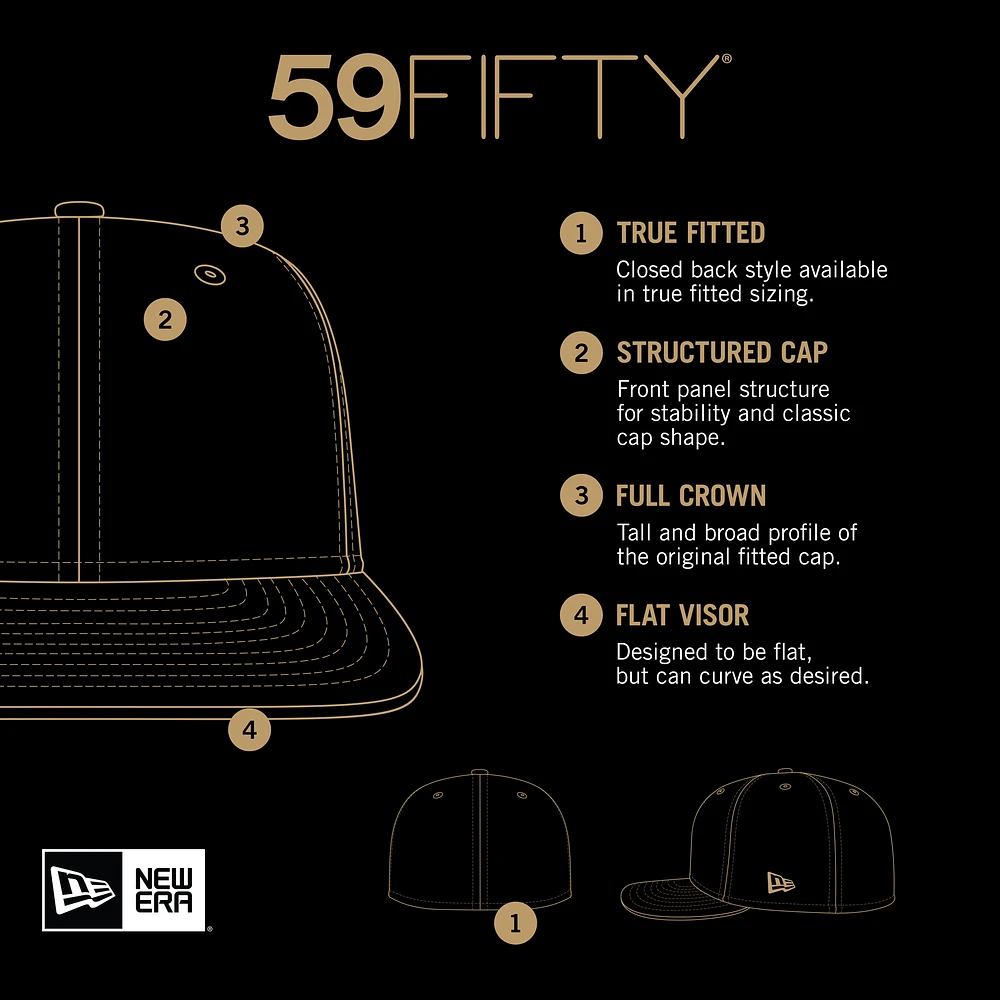 Men's New Era Black Albuquerque Isotopes Copa de la Diversión 59FIFTY Fitted Hat