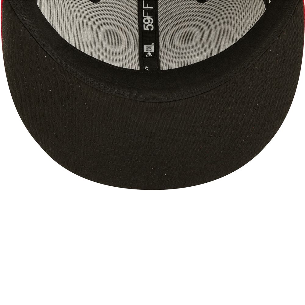 Men's New Era Black Albuquerque Isotopes Home Logo Authentic Collection 59FIFTY Fitted Hat