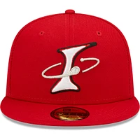 Men's New Era Red Albuquerque Isotopes Alternate Logo Authentic Collection 59FIFTY Fitted Hat