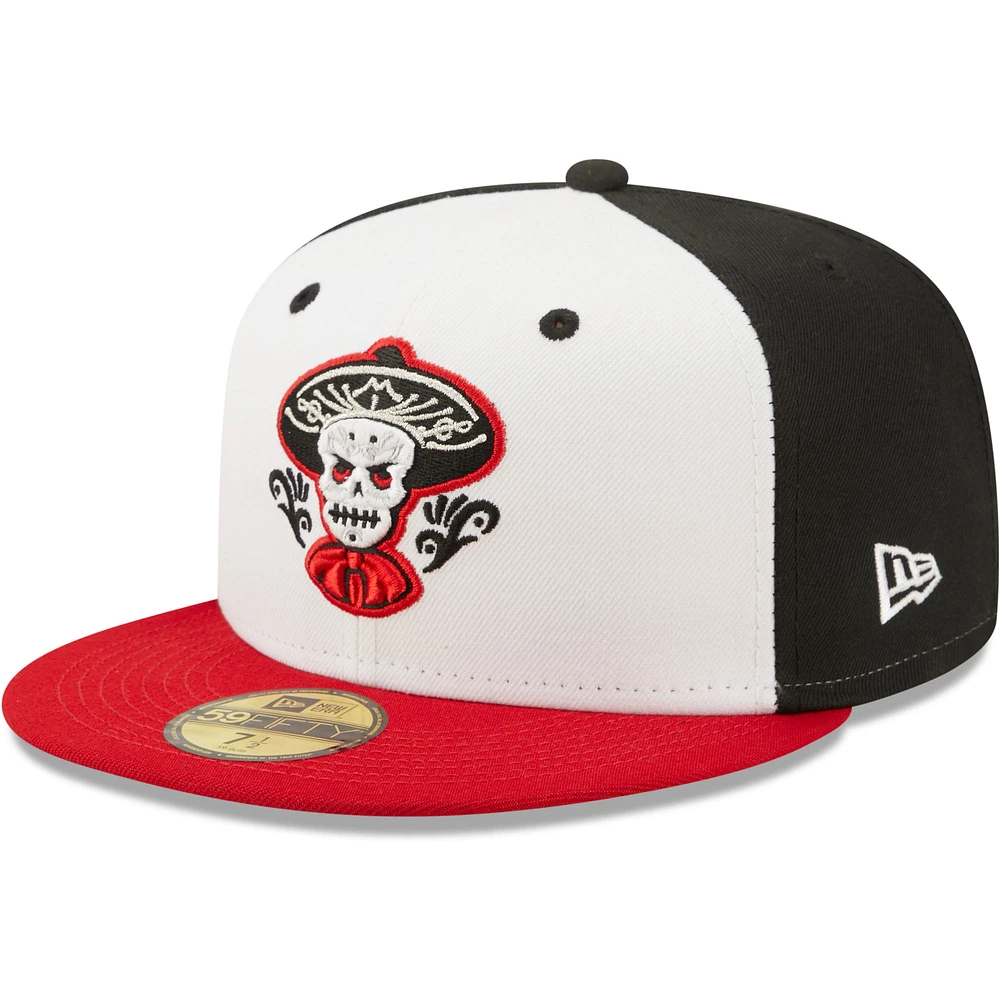 Day of The Dead Pink Sugar Skull 59FIFTY Fitted Hat, White - Size: 7, by New Era