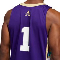 Men's adidas #1 Purple Alcorn State Braves Honoring Black Excellence Replica Basketball Jersey