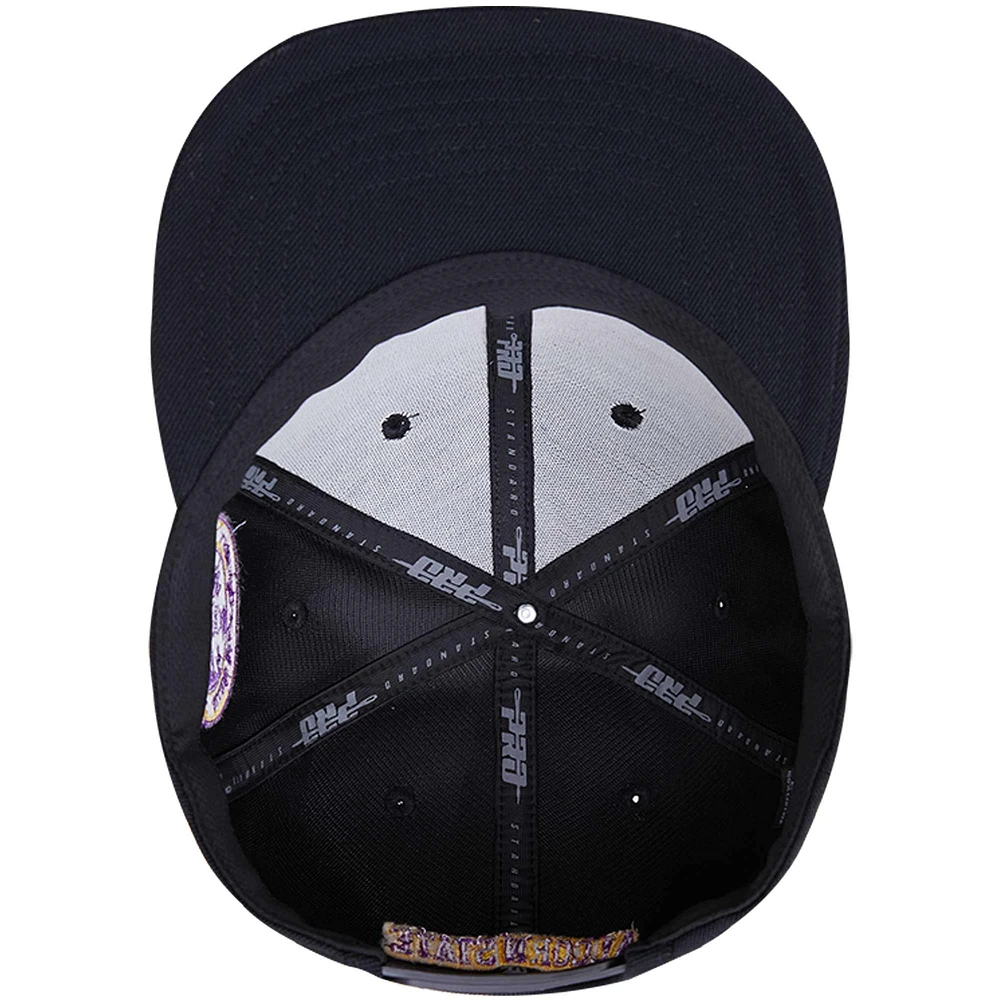 Casquette Snapback Pro Standard noire pour homme avec logo A des Alcorn State Braves