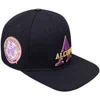 Casquette Snapback Pro Standard noire pour homme avec logo A des Alcorn State Braves