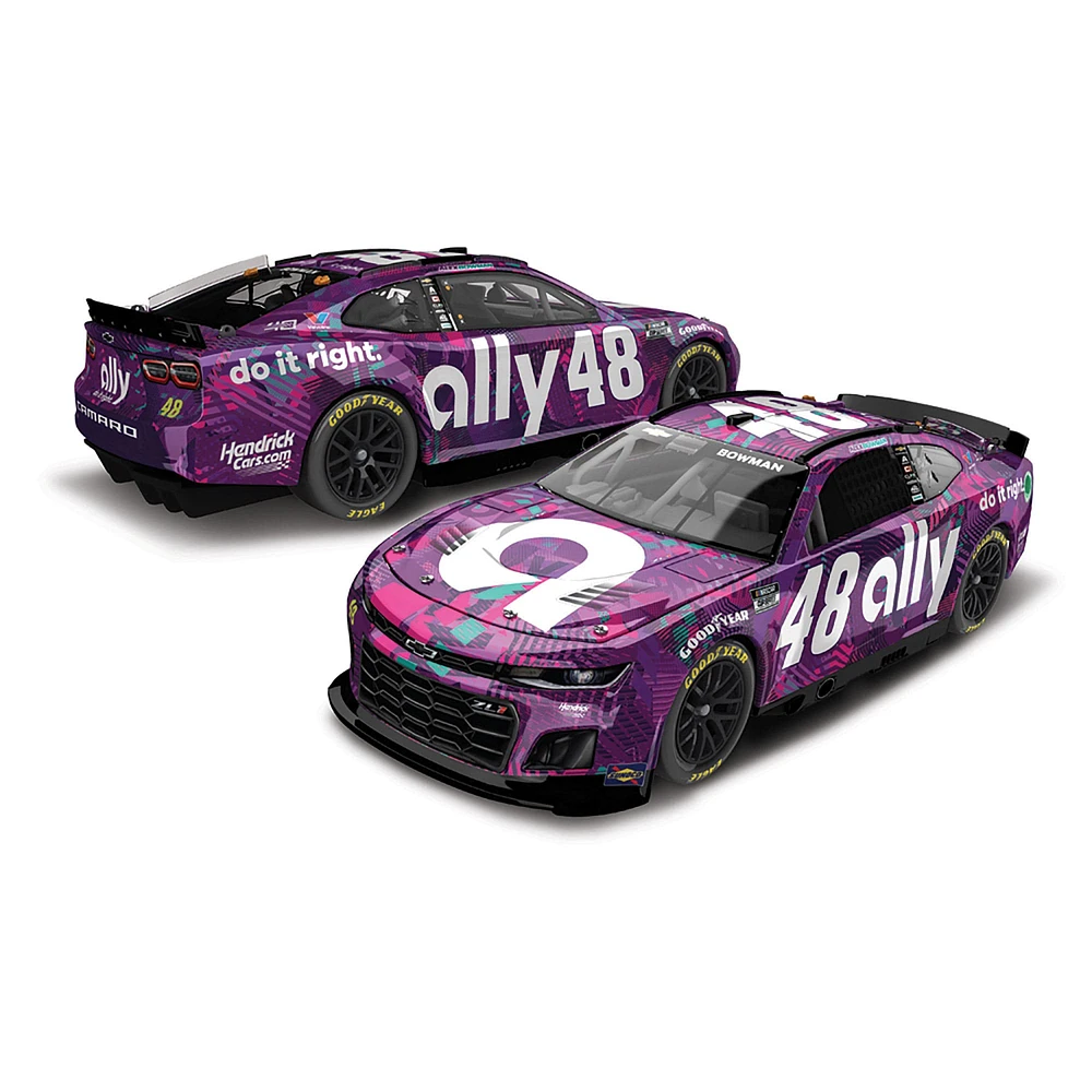 Action Racing Alex Bowman 2024 #48 Ally 1:24 Peinture régulière moulée sous pression Chevrolet Camaro