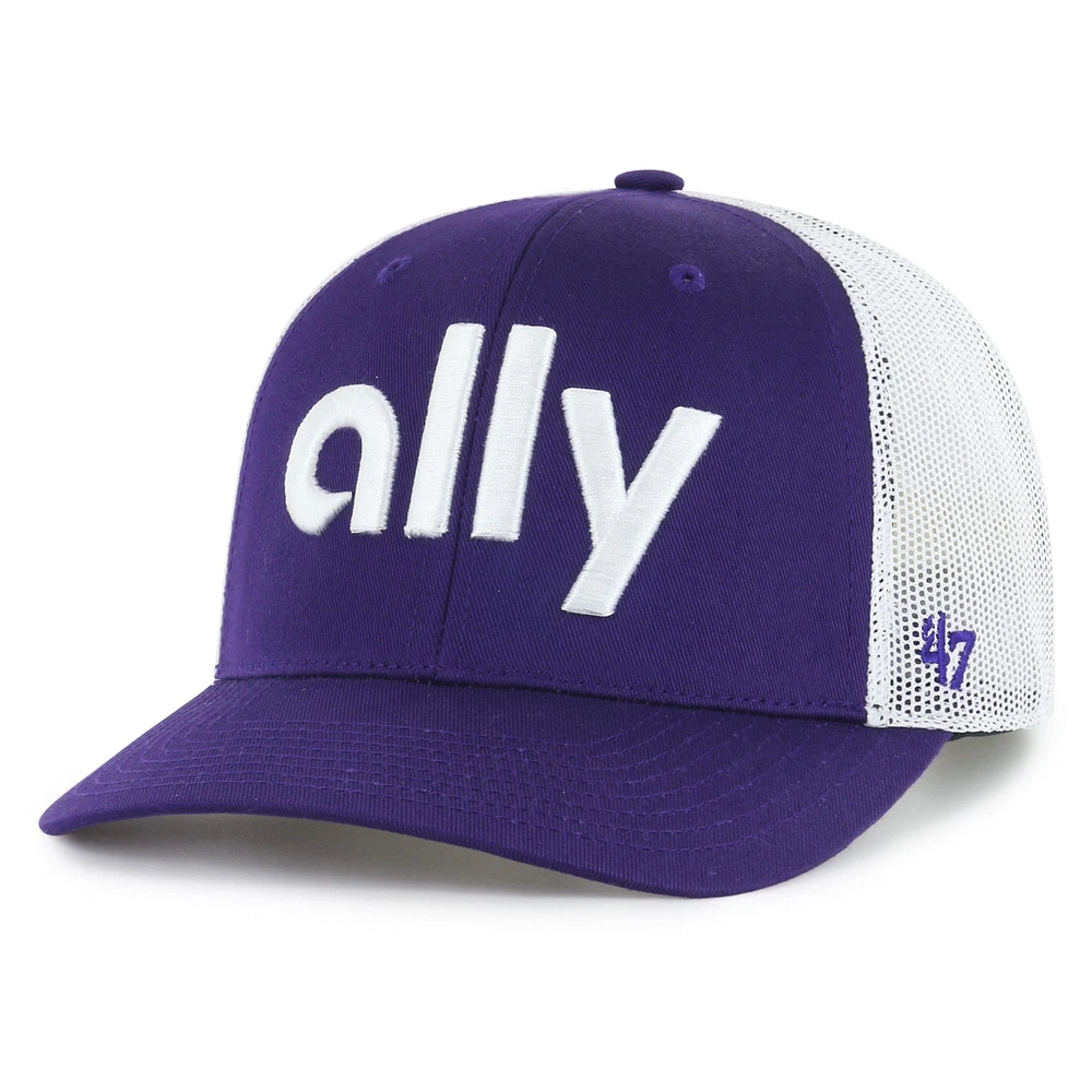 Men's '47  Purple Alex Bowman Trucker Adjustable Hat