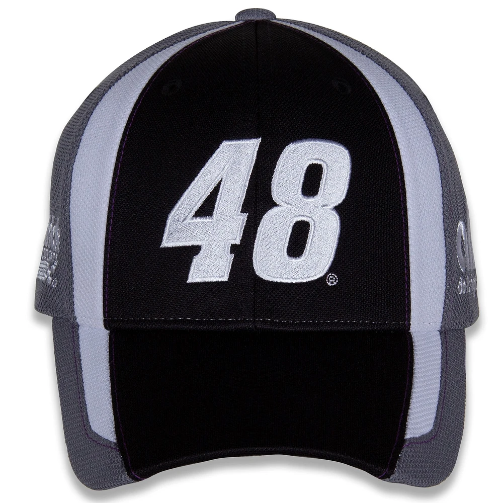 Men's Hendrick Motorsports Team Collection Black/Gray Alex Bowman Restart Adjustable Hat