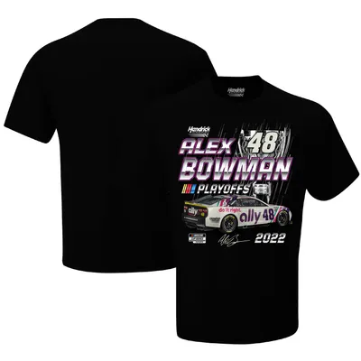 Alex Bowman Hendrick Motorsports Team Collection 2022 NASCAR Cup Series Playoffs T-Shirt - Black