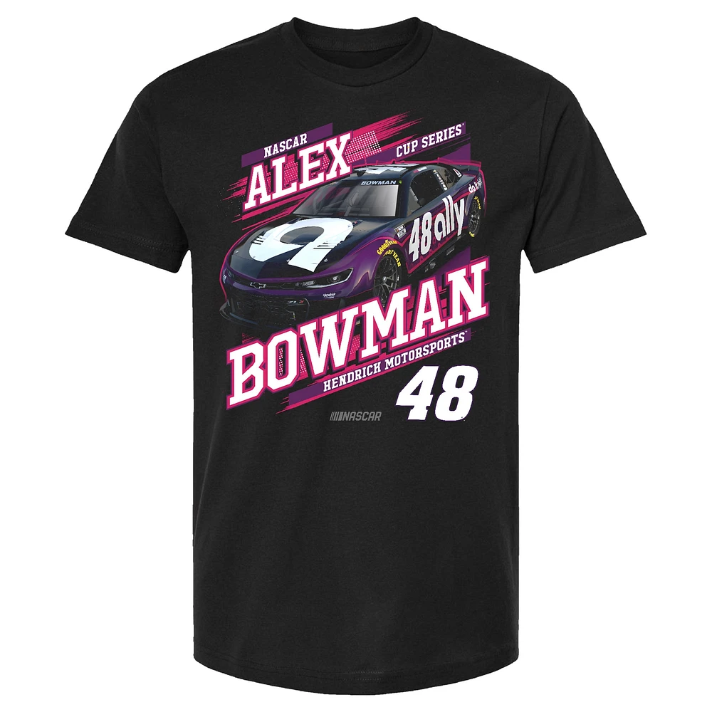 Men's Hendrick Motorsports Team Collection Black Alex Bowman Ally Car T-Shirt