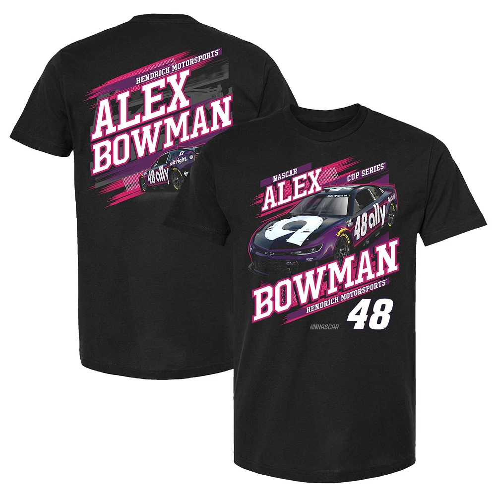 Men's Hendrick Motorsports Team Collection Black Alex Bowman Ally Car T-Shirt