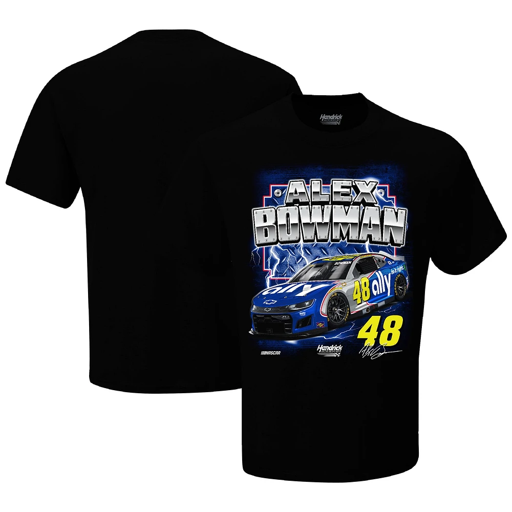 Men's Hendrick Motorsports Team Collection Black Alex Bowman Ally Darlington Throwback T-Shirt