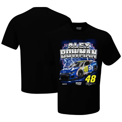 T-shirt noir de la collection Hendrick Motorsports Team pour hommes, allié d'Alex Bowman, Darlington