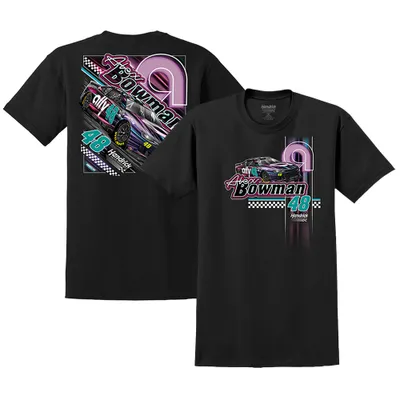 Alex Bowman Hendrick Motorsports Team Collection ally Night Car T-Shirt - Black