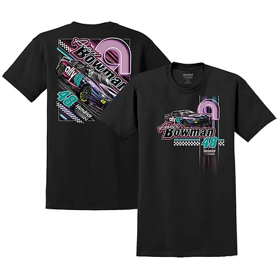 Men's Hendrick Motorsports Team Collection Black Alex Bowman ally Night Car T-Shirt