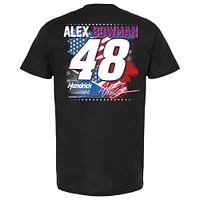 Men's Hendrick Motorsports Team Collection Black Alex Bowman Ally Patriotic Car T-Shirt