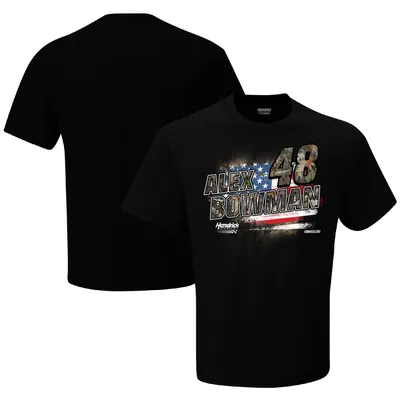 Alex Bowman Hendrick Motorsports Team Collection Camo Patriotic T-Shirt