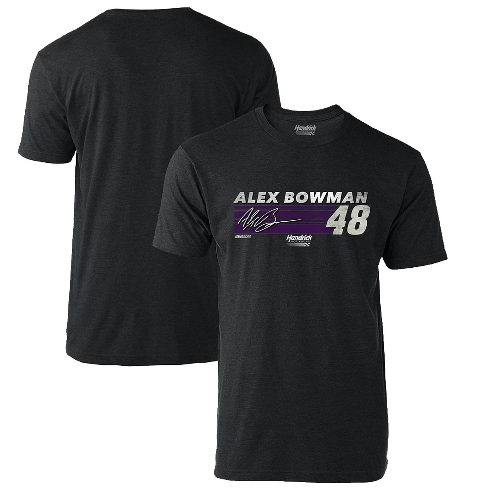 T-shirt Hendrick Motorsports Team Collection Heather Charcoal Alex Bowman pour homme