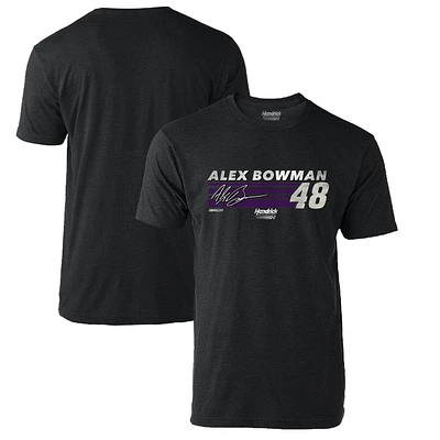 Men's Hendrick Motorsports Team Collection Heather Charcoal Alex Bowman Hot Lap T-Shirt