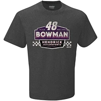 Men's Hendrick Motorsports Team Collection Heather Charcoal Alex Bowman Vintage Duel T-Shirt