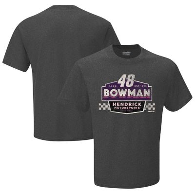 Men's Hendrick Motorsports Team Collection Heather Charcoal Alex Bowman Vintage Duel T-Shirt