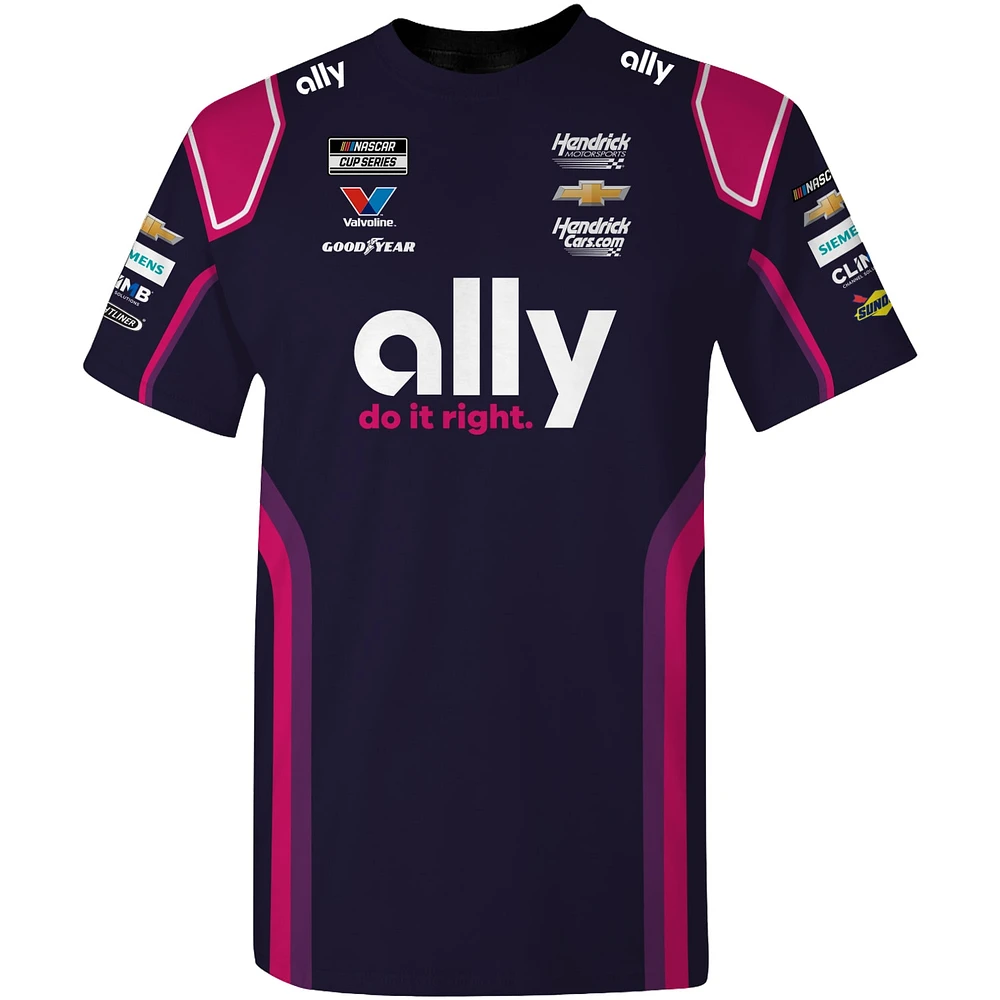 Men's Hendrick Motorsports Team Collection  Purple Alex Bowman Ally Uniform T-Shirt