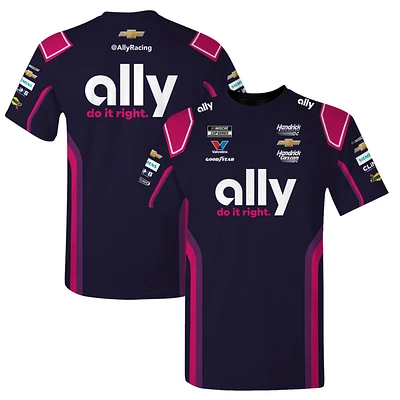 Men's Hendrick Motorsports Team Collection  Purple Alex Bowman Ally Uniform T-Shirt