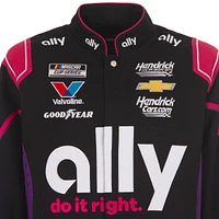 Veste d'uniforme en sergé à boutons-pression Alex Bowman Ally noire JH Design pour homme