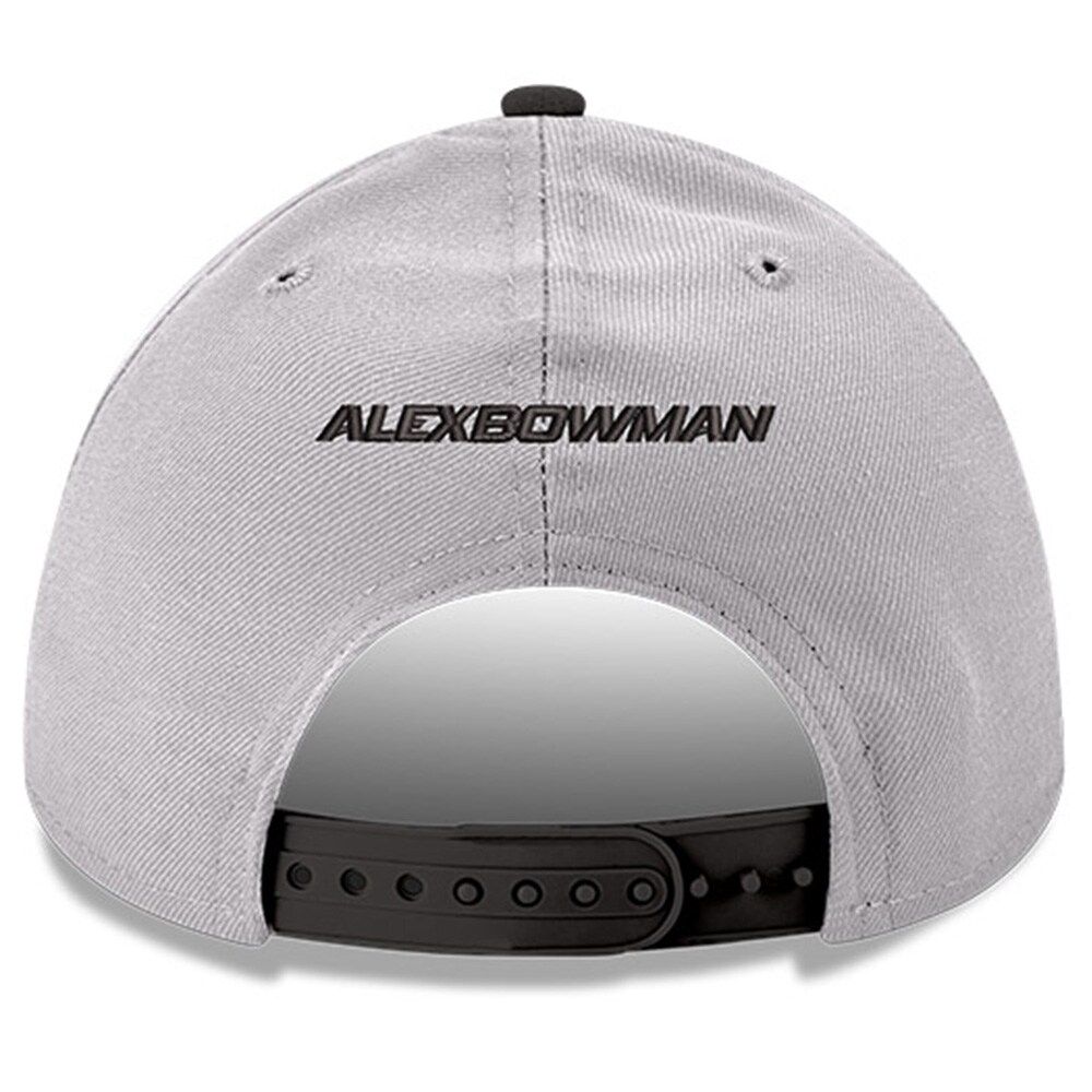 Men's New Era Gray/Black Alex Bowman 9FORTY Snapback Adjustable Hat