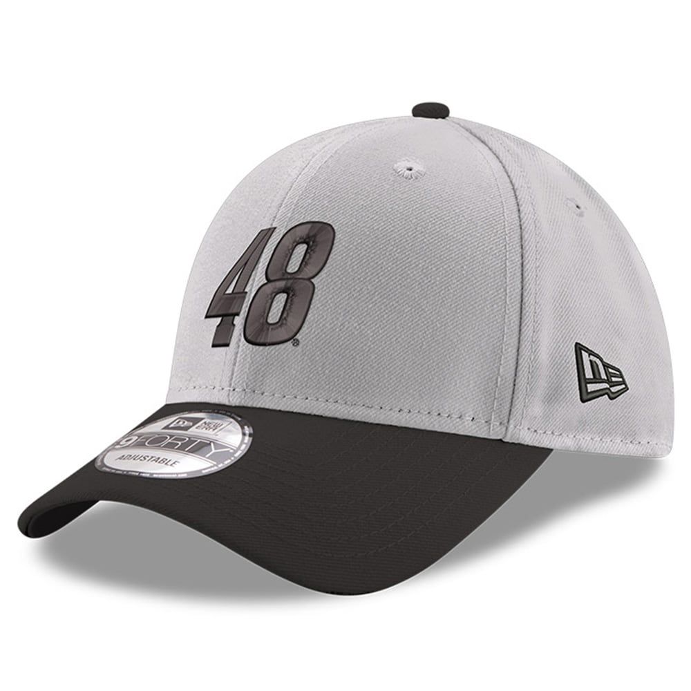 Men's New Era Gray/Black Alex Bowman 9FORTY Snapback Adjustable Hat