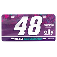 Plaque d'immatriculation en acrylique WinCraft Alex Bowman