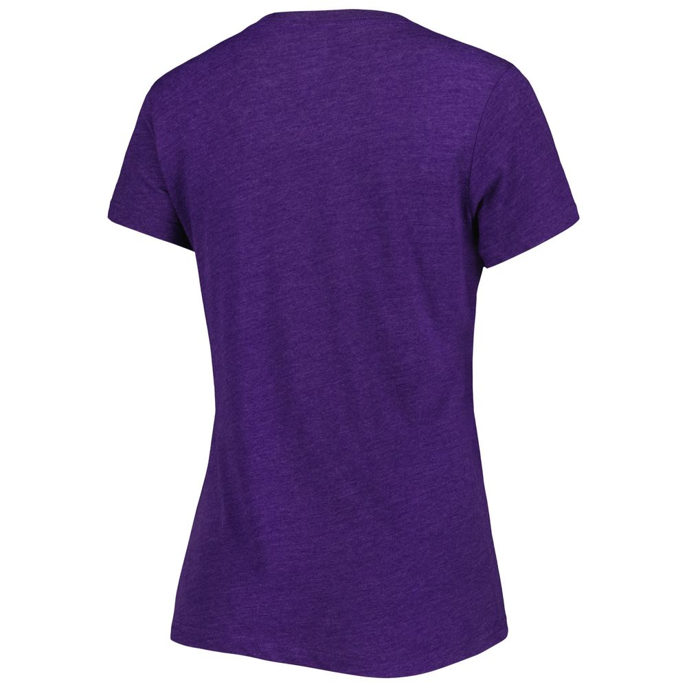 Women's G-III 4Her by Carl Banks Purple Alex Bowman Bump & Run V-Neck T-Shirt