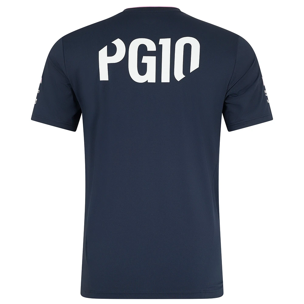 T-shirt pilote bleu marine Castore Pierre Gasly Team Wear Alpine 2025 pour homme