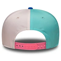 Casquette ajustable New Era Alpine 9SEVENTY pour homme, blanc/bleu aqua, Grand Prix de Miami 2025