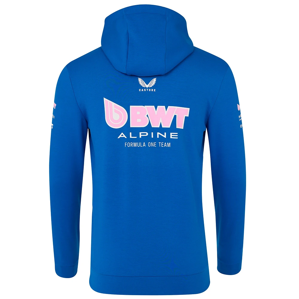 Sweat à capuche unisexe entièrement zippé Castore Blue Alpine 2025 Team Wear