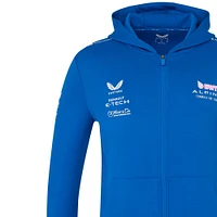 Sweat à capuche unisexe entièrement zippé Castore Blue Alpine 2025 Team Wear