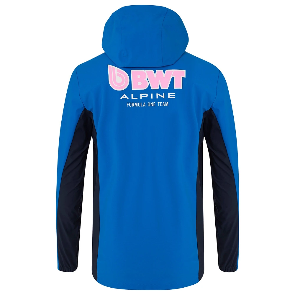 Veste unisexe Castore Blue Alpine 2025 Team Wear entièrement zippée et résistante à l'eau