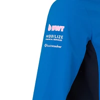Veste unisexe Castore Blue Alpine 2025 Team Wear entièrement zippée et résistante à l'eau