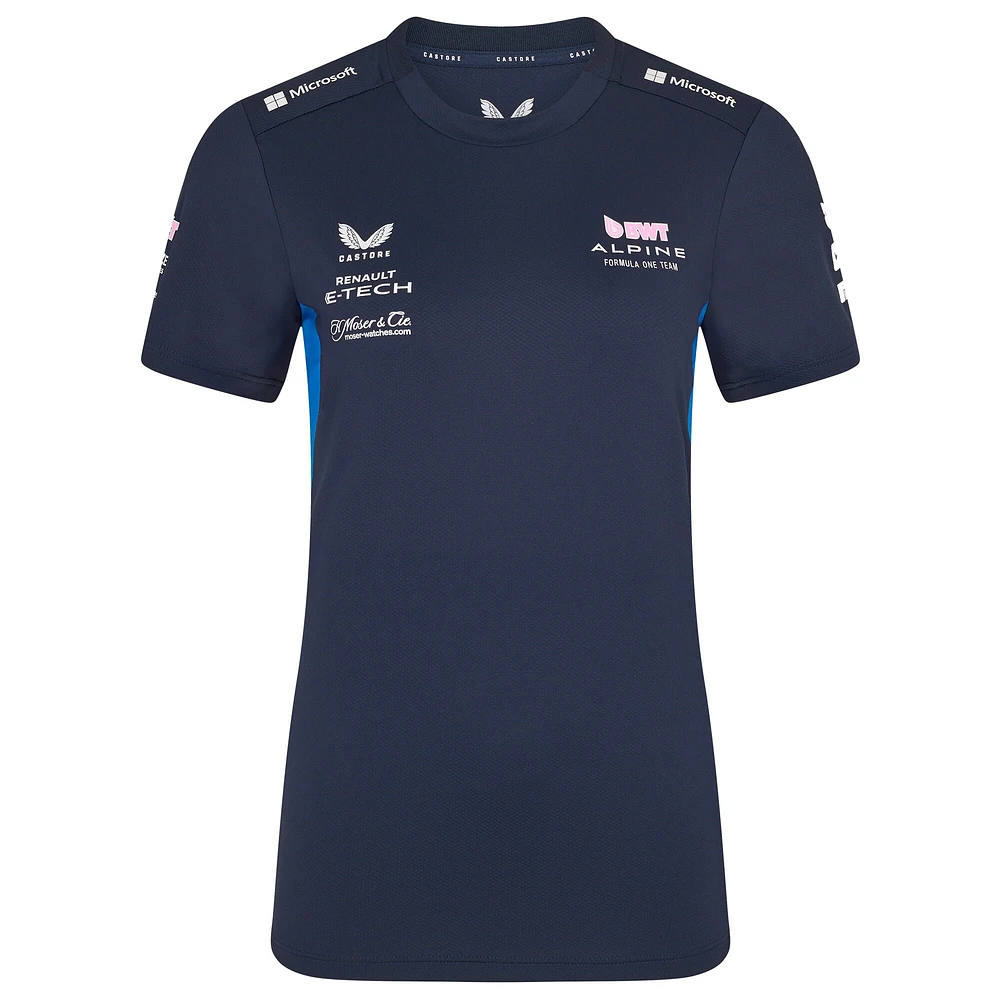 Women's Castore Navy Alpine 2025 Team Wear Set Up T-Shirt