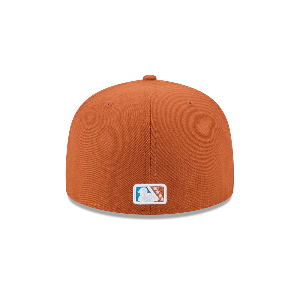 Casquette ajustée 59FIFTY pour homme New Era Brown Amarillo Sod Poodles Theme Nights