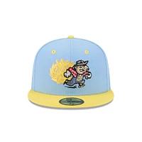 Men's New Era  Light Blue Amarillo Sod Poodles Theme Nights 59FIFTY Fitted Hat