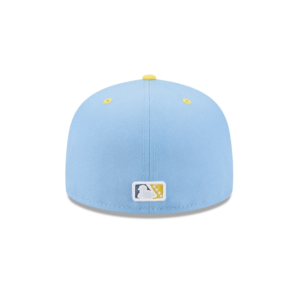 Men's New Era  Light Blue Amarillo Sod Poodles Theme Nights 59FIFTY Fitted Hat