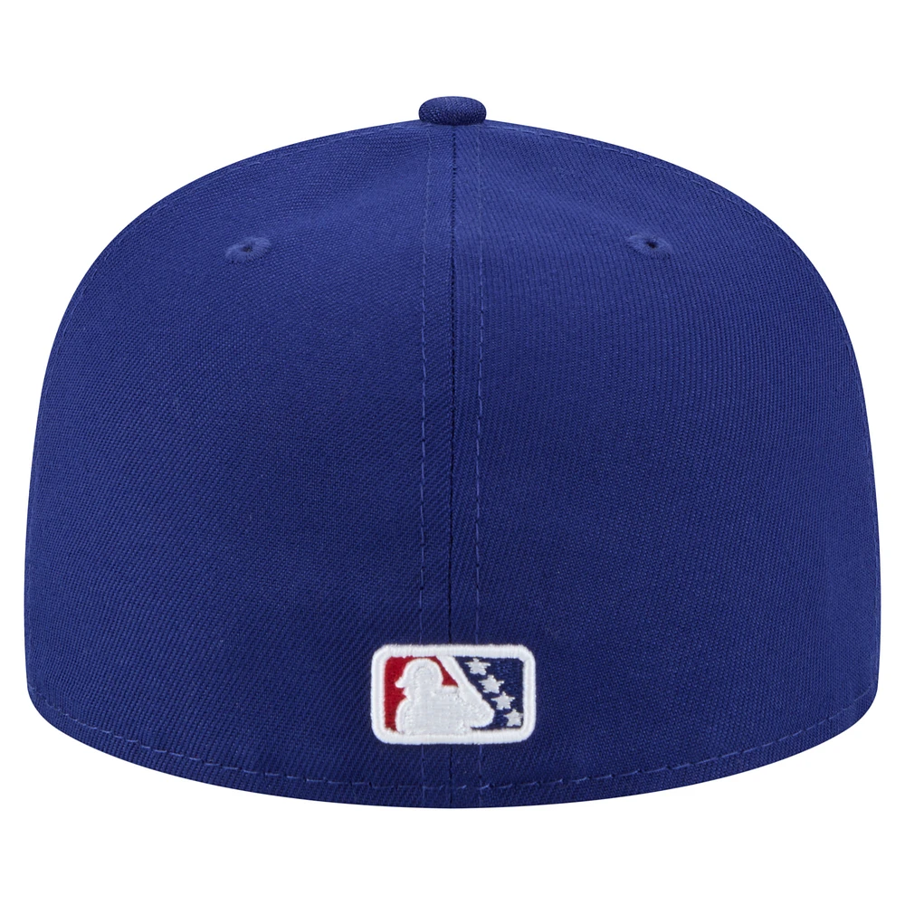 Men's New Era  Navy Amarillo Sod Poodles Authentic Collection 59FIFTY Fitted Hat