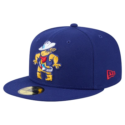 Men's New Era  Navy Amarillo Sod Poodles Authentic Collection 59FIFTY Fitted Hat