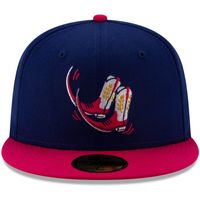 Men's New Era Navy/Pink Pointy Boots de Amarillo Copa la Diversion 59FIFTY Fitted Hat