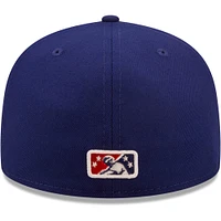 Men's New Era Royal Amarillo Sod Poodles Authentic Collection 59FIFTY Fitted Hat