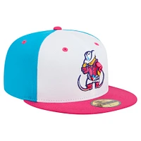 Men's New Era White Amarillo Sod Poodles Copa de la Diversión 59FIFTY Fitted Hat