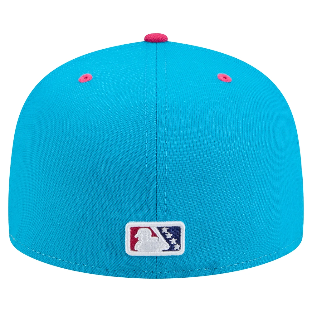 Men's New Era White Amarillo Sod Poodles Copa de la Diversión 59FIFTY Fitted Hat