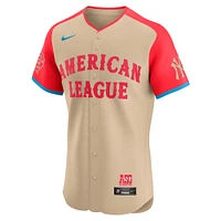 Maillot de joueur d'élite Nike Aaron Judge Cream American League 2024 MLB All-Star Game pour homme